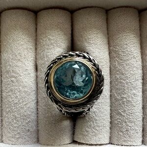 Blue topaz David Yurman ring